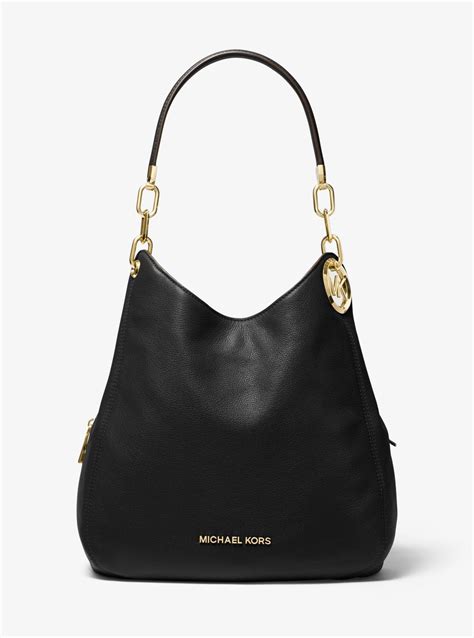 michael kors pebble leather shoulder bag|Michael Kors pebble leather crossbody.